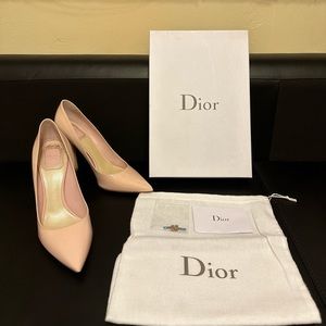 Dior cream pink high heels | Size 7 (37.5) | comes with original box